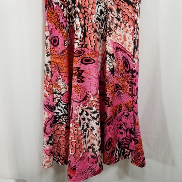 Gilmour Vibrant Pink Patterned Women's Sleeveless Dress Size Small - Picture 11 of 14